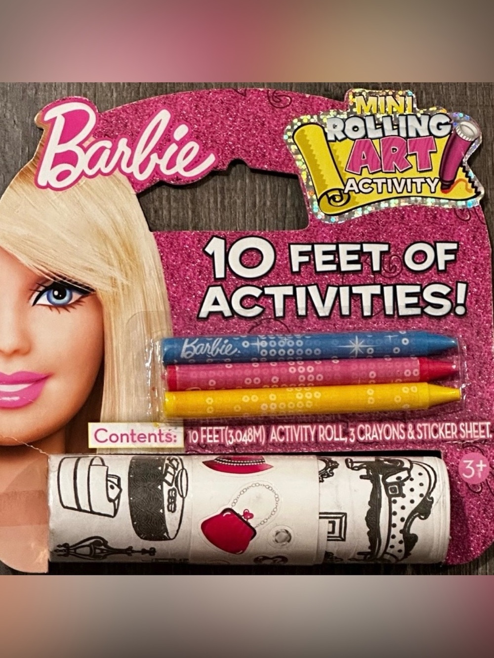 💞 New Barbie 10 Foot Activity & Art Roll